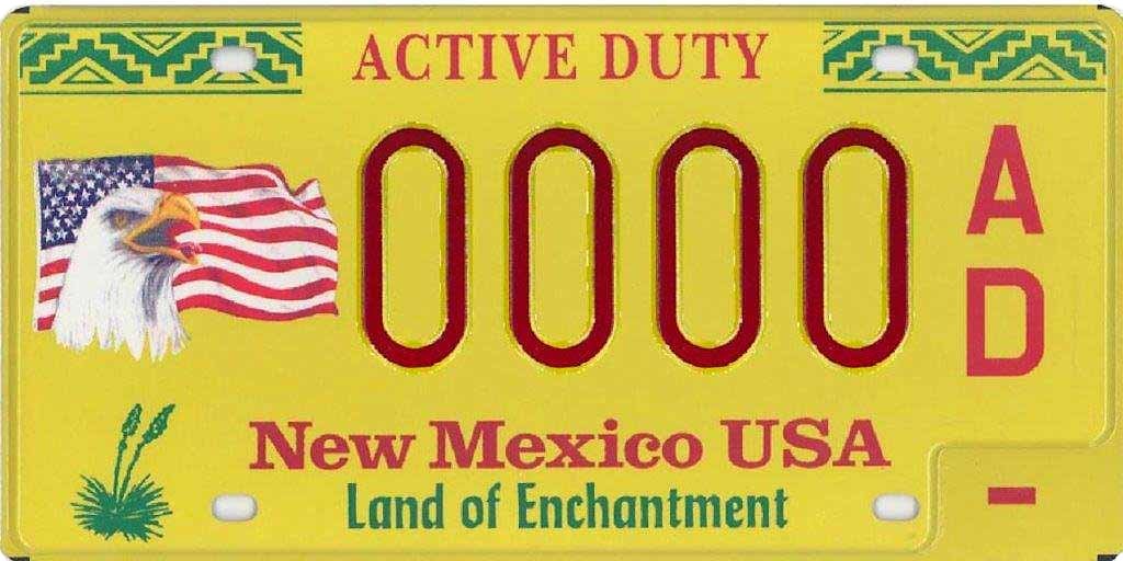 New Mexico Veteran License Plates